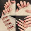 主图-06-1 Cat Eye Heart Lion Dance Bow Press-On Nails