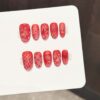 主图-06 Printed Light Luxury Sweet & Edgy Style Matte Red Hello Kitty Press-On Nails