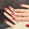 New Year Fireworks Super Sparkle Festive Chinese Style Press-On Nails