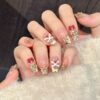 主图-08 Cat Eye Heart Lion Dance Bow Press-On Nails