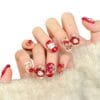 New Year Festive KT Cat Super Sparkle Cute Press-On Nails